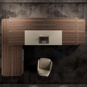 Ensemble de bureau et chaise modulaires de luxe moderne, avec tiroir de rangement, <span class=keywords><strong>armoire</strong></span> latérale en bois et bibliothèque, adapté pour le bureau - Product Image 4