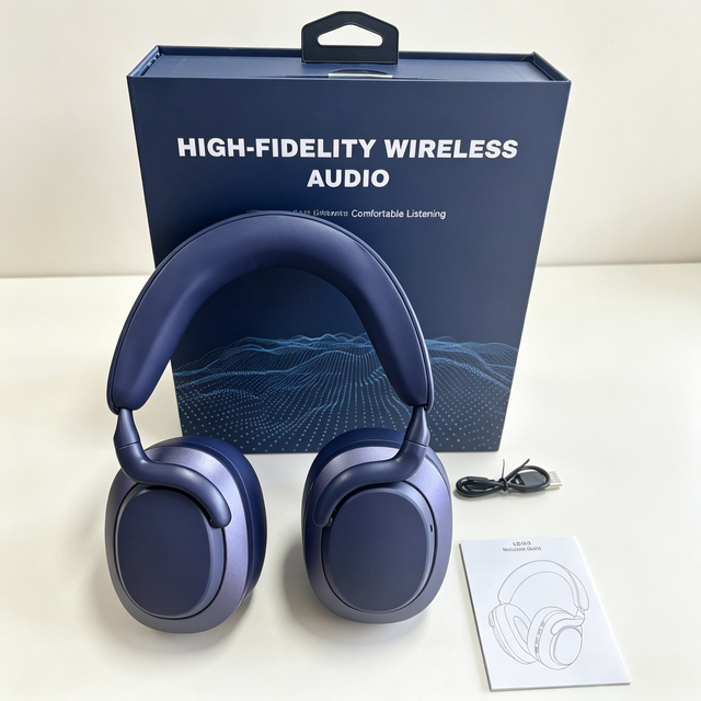 Factory Custom Comfort Wear Over Ear Headphones Stretchable Adjustable Foldable Structure Clear Stereo Audio for Music Lovers