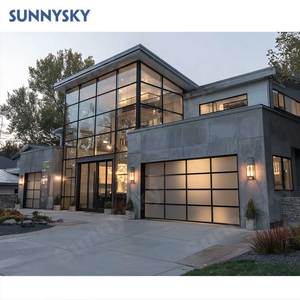 Sunnysky Style moderne <span class=keywords><strong>prix</strong></span> <span class=keywords><strong>de</strong></span> gros télécommande en alliage d'aluminium verre dépoli automatique sectionnel <span class=keywords><strong>porte</strong></span> <span class=keywords><strong>de</strong></span> <span class=keywords><strong>garage</strong></span> <span class=keywords><strong>prix</strong></span> - Product Image 1