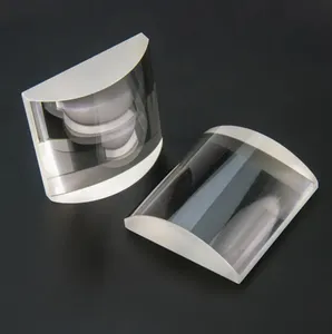 Lente cilíndrica de vidro óptico K9/BK7 plano convexo AR Revestimento cilíndrico