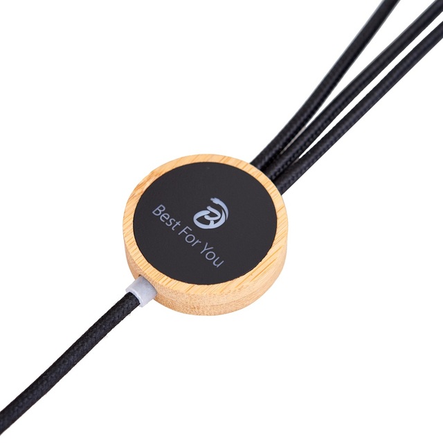 New 6pin Bamboo & RPET Material Multi Chargers Cable USBA+TPYE C INPUT