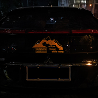 Pegatina personalizada resistente a los rayos UV, calcomanías con letras, nueva transferencia de conductor, pegatina de vinilo reflectante para parachoques troquelado