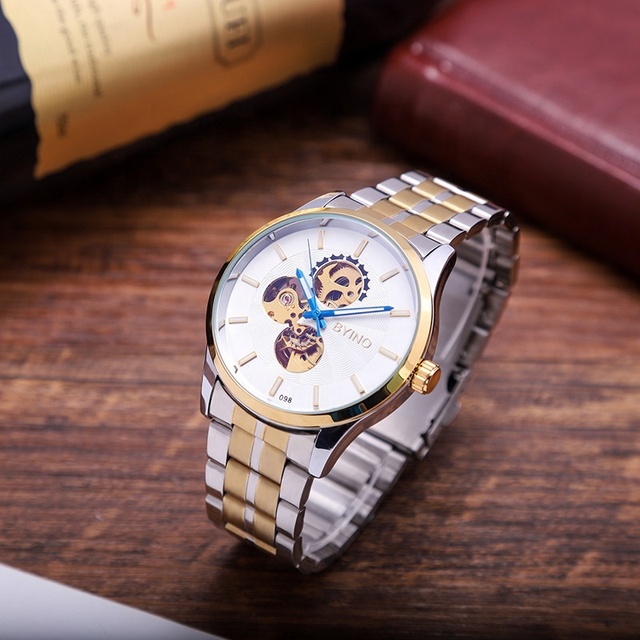 Wholesale Luxury Mechanical Watch with Stainless Steel Band Automatic Mens Wrist Watch