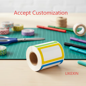 สติกเกอร์กาวในตัวแบบมันเงา ใช้ซ้ำได้ พิมพ์ลายตามสั่ง ป้ายสีสันสดใส ฉลากเรียบๆ กันน้ำ ใช้สำหรับร้านขายของชำ - Product Image 2