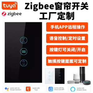 Graffiti Smart Curtain Switch Zigbee 2.4GHz App Voice Control Touch Panel With Timing Function Alexa Compatible - Product Image 4