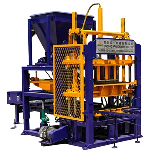 QT4-16有利可图的商机非洲小型工业自动空心水泥砌块机机械