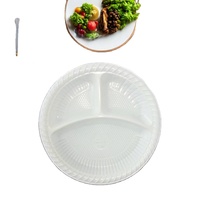 Assiettes jetables écologiques en plastique de 10 pouces pour la restauration, le service de restauration et les repas en plein air