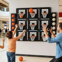 Jeu mural géant interactif Tic Tac Toe en peluche sur le thème du basketball, attraction pour événements de carnaval, divertissement en intérieur, location pour fêtes, marque Songfa