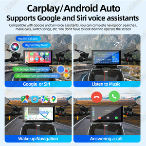 Grandnavi <span class=keywords><strong>6</strong></span> Inch Xe Máy Carplay Nhanh Chóng Phát Hành <span class=keywords><strong>GPS</strong></span> Navi Không Thấm Nước IP67 Cho Xe Tay Ga Xe Máy Không Dây Carplay Android Tự Động - Product Image 3