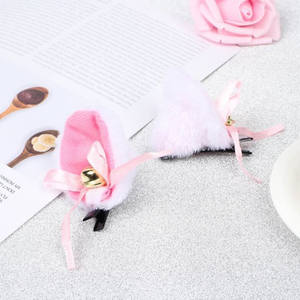 Diadema con orejas de zorro para fiesta de Halloween, disfraz de piel de Anime Neko, Clip de pelo de felpa, horquilla - Product Image 6