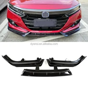 3pcs Front Bumper Lip Splitter ABS Front Lip Spoiler For Honda 10.5th Gen 2022 Front Bumper Decoration