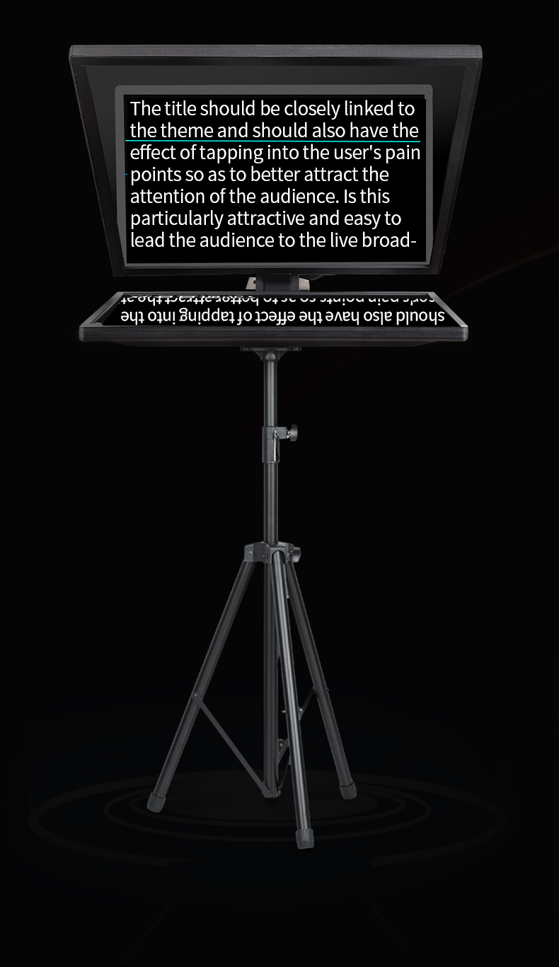 Bestview T22 22" HD Display Camera Video Teleprompter For Broadcast Live Speech DSLR Camera Teleprompter Equipment
