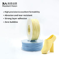 Filament d'impression 3D en TPU Shore 80A, tiges en plastique 220 ° -230 ° Filament C super doux pour chaussures personnalisées, appareils portables et prototypes
