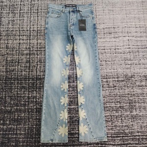 LOSTSHDWS <span class=keywords><strong>Jeans</strong></span> 100% in cotone fatti larghi <span class=keywords><strong>Jeans</strong></span> pantaloni da uomo di marca Designer di alta moda con ricami - Product Image 1