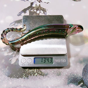 Gode en verre d'hippocampe géant en forme de magicien de point g soufflé de haute qualité pour hommes - Product Image 6