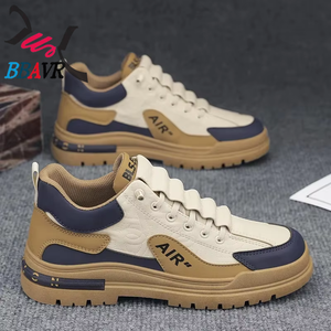 Zapatos para Caminar de Media Altura para Hombre, Zapatillas Ligeras y Transpirables, Suela Gruesa, Parte Superior de PU, Forro de Algodón para Primavera, Verano, Otoño e Invierno - Product Image 1