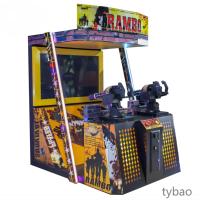 Parc d'attractions, version LCD 55 pouces du simulateur de tir « Lamborghini » - une console de jeu de tir de combat