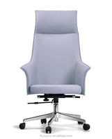 Chaise de bureau moderne en cuir Pu avec dossier haut pivotant pour ordinateur, directeur exécutif, patron, directeur invité