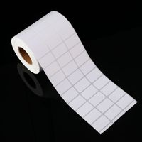 Étiquettes autocollantes circulaires en papier couché imprimées rotativement avec code-barres pour usage logistique 20/30/40/50/60/70/80/100