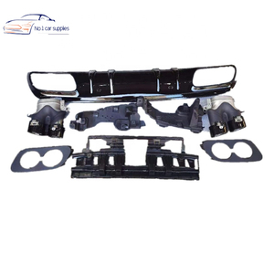 Hot Bán Phía Sau Bumper Lip C43 <span class=keywords><strong>M</strong></span>ột <span class=keywords><strong>M</strong></span> <span class=keywords><strong>G</strong></span> Khuếch Tán Với Ống Xả Lời Khuyên Cho Mercedes Benz <span class=keywords><strong>C</strong></span> Class W205 2014-2019 - Product Image 1