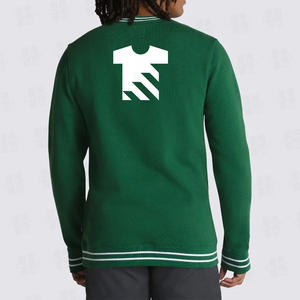 Sweat-shirt personnalisé pour homme en coton, coupe classique, avec logo brodé, décontracté, à rayures contrastées, en molleton, col rond, vente en gros - Product Image 4