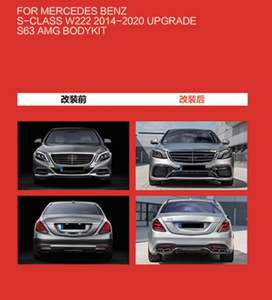 Kit de Carrocería S63 AMG para Mercedes-Benz Clase S W222 2014-2020, Mejora para Mercedes-Benz Clase S W222 2014-2020 - Product Image 2