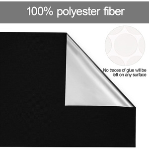 Blackout <b>Curtains</b> 59 X 39 Inches Self Adhesive Wall Mount Full <b>Light</b> Shading Decoration Thick Opaque Type - Product Image 5