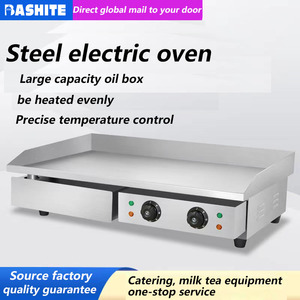 Appareil de barbecue multifonctionnel à plaque de cuisson, machine à gaufres manuelle pour stand commercial, cuisinière électrique de comptoir - Product Image 2