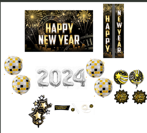 Tema del <span class=keywords><strong>nuovo</strong></span> <span class=keywords><strong>anno</strong></span> 2024 del <span class=keywords><strong>nuovo</strong></span> <span class=keywords><strong>anno</strong></span> porta di decorazione del partito di fascia alta appesa sfondo panno sfondo fotografia sullo sfondo - Product Image 1