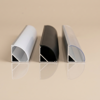 Profilé en alliage d'aluminium pour éclairage linéaire à montage en surface, bande LED durable, profil LED pour plafond
