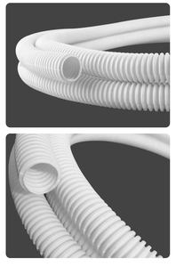 Gaine de câblage en PVC ignifuge, corruguée, épaissie et renforcée, de couleur blanche, pour câblage basse tension - Product Image 6