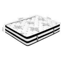 Vente en gros de matelas à ressorts ensachés hélicoïdaux les plus populaires en tissu doux et confortable tissus frais matelas meubles dans une boîte
