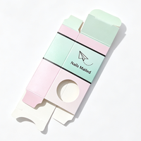 Boîte en papier pliable personnalisée d'usine chinoise, imprimée en couleur, pour emballage de vernis à ongles et de rouge à lèvres, pour emballage cosmétique