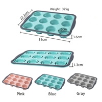 Moules à gâteau en silicone pliables personnalisés, isolés, faciles à démouler, résistants au four, moule de cuisson carré à 6/12 cavités