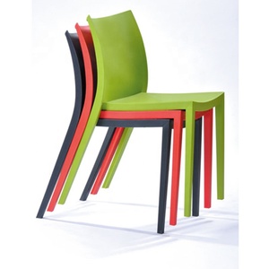 Morezhome Nordique café restaurant empilable en plastique moderne pas cher chaises de salle à manger - Product Image 5