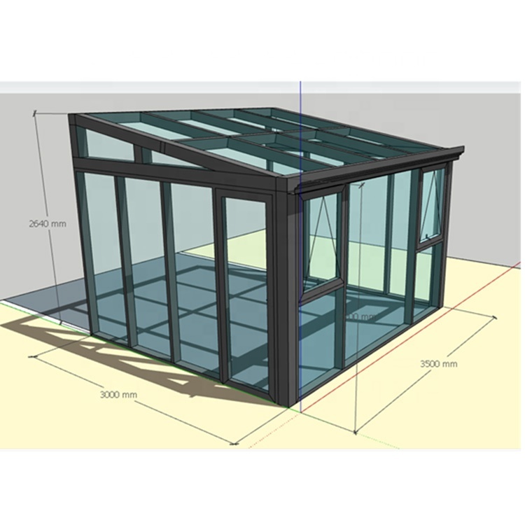Aluminum Metal Frame Winter Garden Triangle