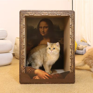 Grande taille Lisa Design Jouet à gratter pour animaux de compagnie en carton ondulé Cube personnalisé Nid à gratter - Product Image 1