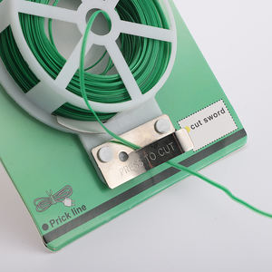 Câble en plastique torsadé réutilisable OEM DIY <span class=keywords><strong>pour</strong></span> jardin, revêtement PVC vert, <span class=keywords><strong>pour</strong></span> greffage de légumes, fixation de plantes grimpantes - Product Image 3