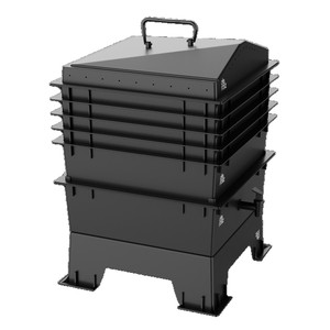 <span class=keywords><strong>Composteur</strong></span> en plastique noir de 300 L, en PP, robuste, résistant aux intempéries, avec couvercle, pour la maison et le jardin, recyclage des déchets organiques - Product Image 6