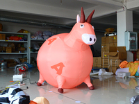 BOYI Animal gonflable âne piqûre modèle sauter Air âne Animal