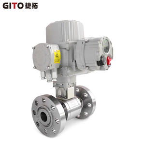 Vanne à boisseau sphérique électrique DN65 à bride en acier inoxydable haute pression forgée, structure manuelle à angle fixe pour l'eau, haute performance OEM - Product Image 3