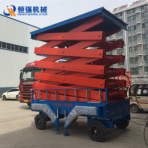 แพลตฟอร์มยกแบบกรรไกรเคลื่อนที่ Hengqiang 15 เมตร 3 ตัน ระบบไฟฟ้าไฮดรอลิก สำหรับงานก่อสร้าง พร้อมโครงสร้างเสริมความแข็งแรง - Product Image 3