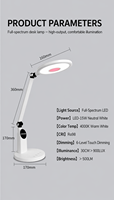 Lampe de bureau LED OEM 15W en aluminium, vente en gros, lampe de table pour projets scolaires