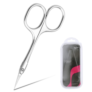 Tijeras profesionales para cutículas de acero inoxidable nuevas al por mayor, tijeras afiladas de Metal para manicura y decoración de uñas, herramienta de belleza - Product Image 1