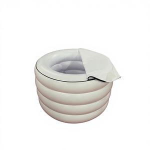 Refroidisseur gonflable cylindrique en PVC avec couvercle, petite <span class=keywords><strong>baignoire</strong></span> gonflable - Product Image 3