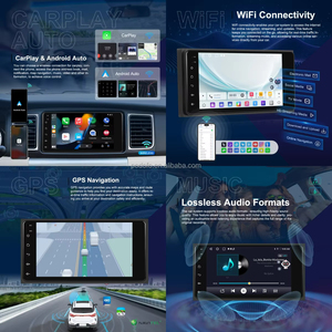 Radio para Auto Android Podofo de 7'' para Toyota Corolla/RAV4/Prado/4Runner/Camry/Hilux 2+64G con Carplay/Android Auto Inalámbrico, GPS/WiFi - Product Image 2