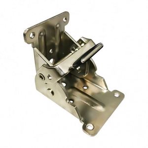 Iron <b>Folding</b> Brackets with Self-Lock Hinges for <b>Table</b> Bed Legs-Outdoor Workshop Use Durable Support - Product Image 1