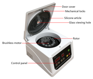 Centrifugeuse de laboratoire TD4CDesktop à basse vitesse, moteur sans balais 4000 tr/min, centrifugeuse médicale pour la séparation du sang/sérum/plasma clinique, utilisation en laboratoire - Product Image 3