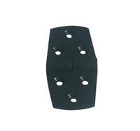 Charnière marine en plastique noir ISURE MARINE, petite charnière amortissante, accessoires marins pour bateaux, yachts, camping-cars