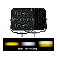 LED-Auto-Scheinwerfer Zusatzleuchte aus Aluminium, Hochleistungs-IP68-Wasserdichte Laserlinse, 7 LED-Spotlights, Arbeitsleuchten für LKW, Jeep, Boot, Auto